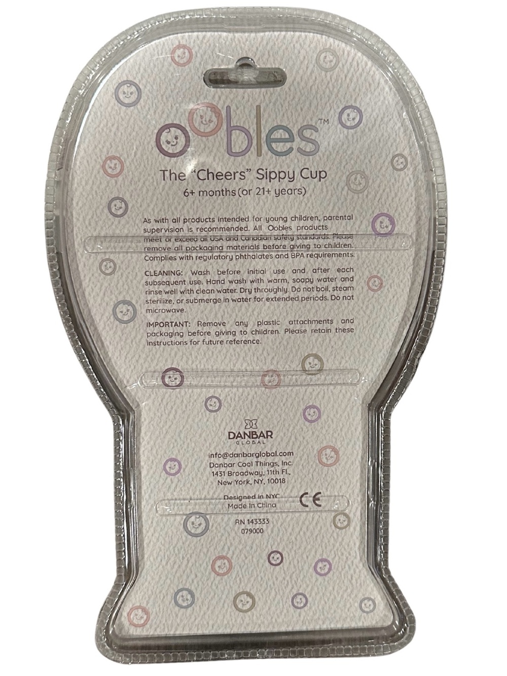 Oobles The “Cheers” Sippy Cup | Bottle Transition 6+ Months | Baby Shower Gift - Picture 2 of 3